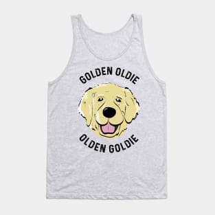 Golden Retriever Golden Oldie Retriever Dog Fan Tank Top